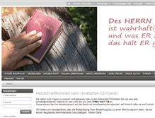 Tablet Screenshot of christlicher-cd-dienst.de